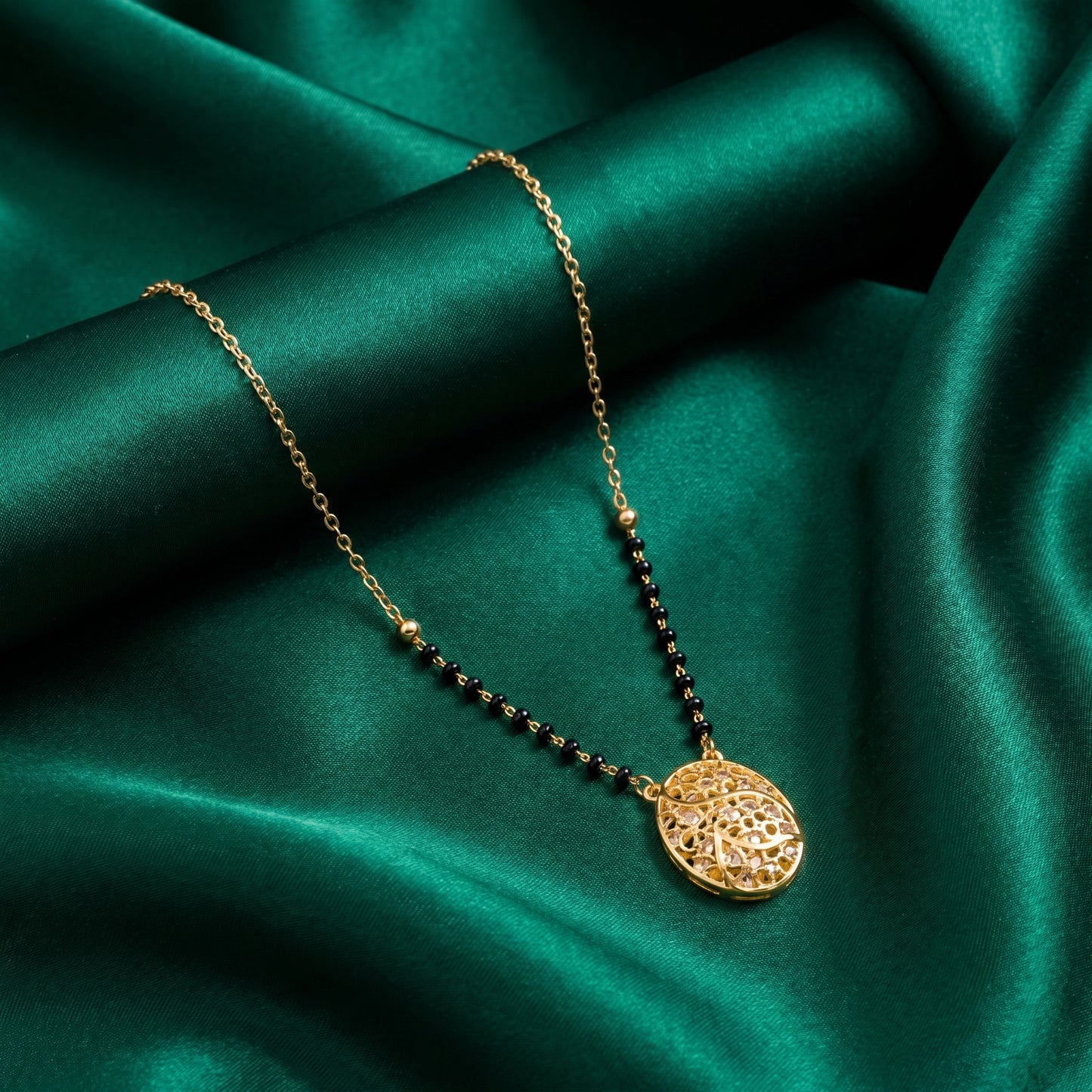 rukmi Gold Plated Mangalsutra