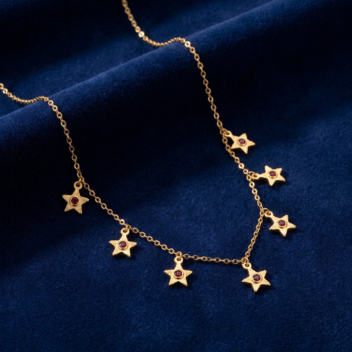 Ruby Stardust Necklace