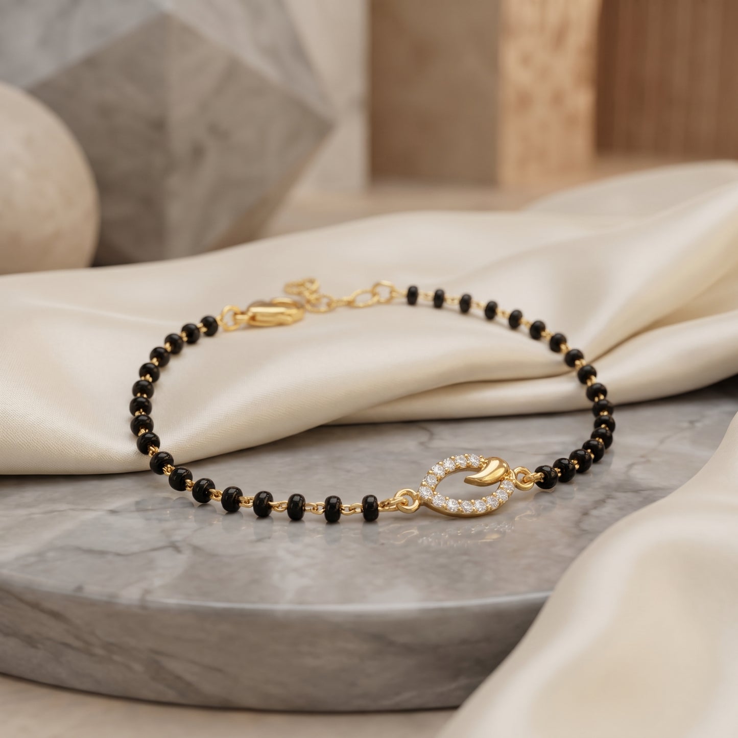 Orvexa Luna Loop Mangalsutra Bracelet