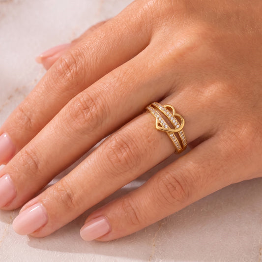 Violet Adjustable Ring