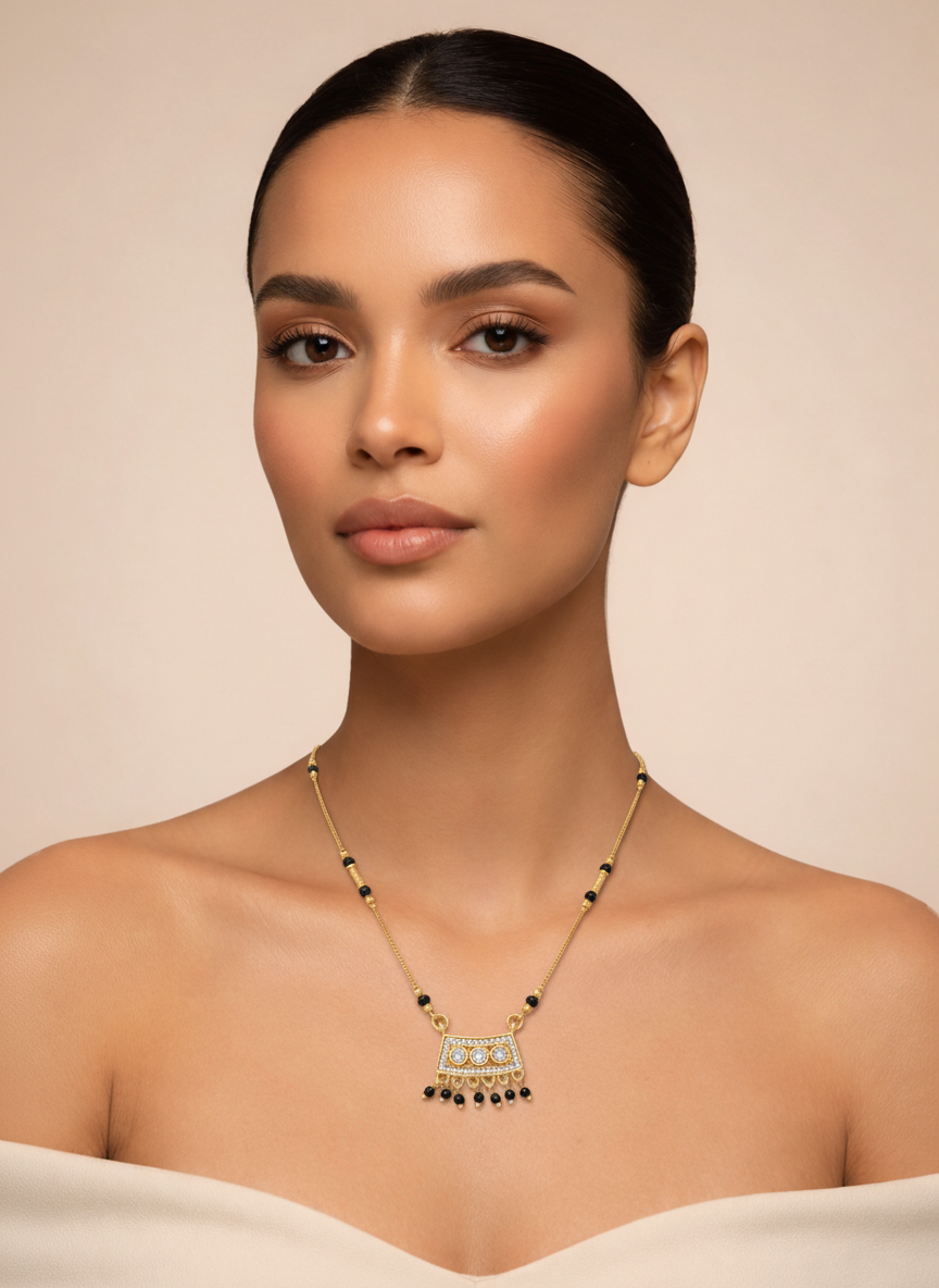 Isha Gold Plated Mangalsutra