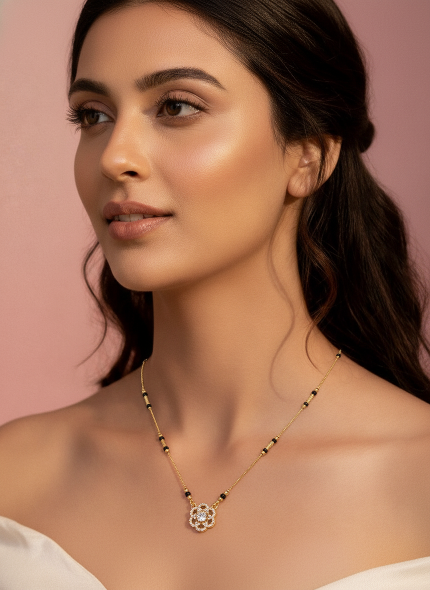 Aarika Gold Plated Mangalsutra