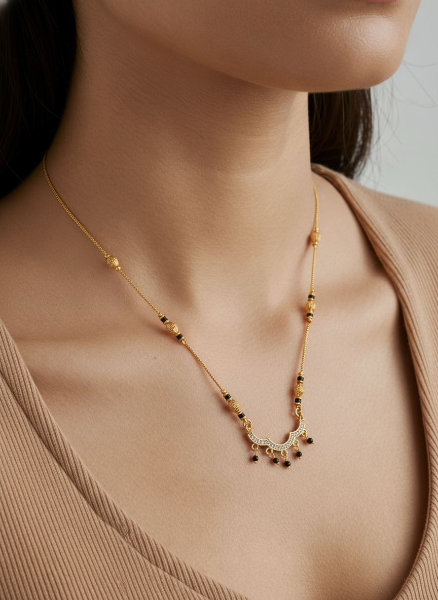 Aashvi Gold Plated Mangalsutra