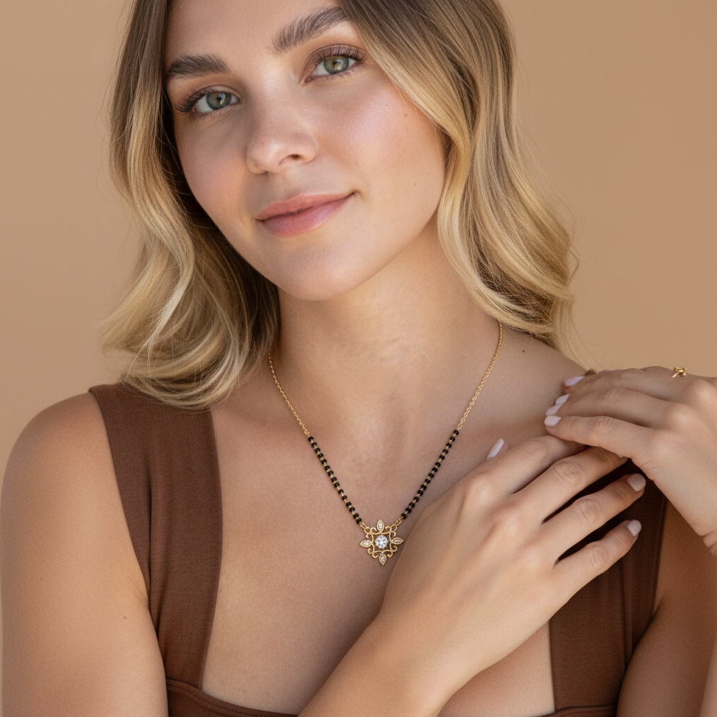 Savita Gold Plated Mangalsutra