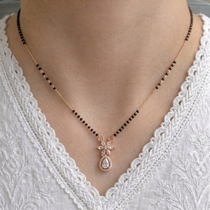 Mahira Rose Gold Plated Mangalsutra