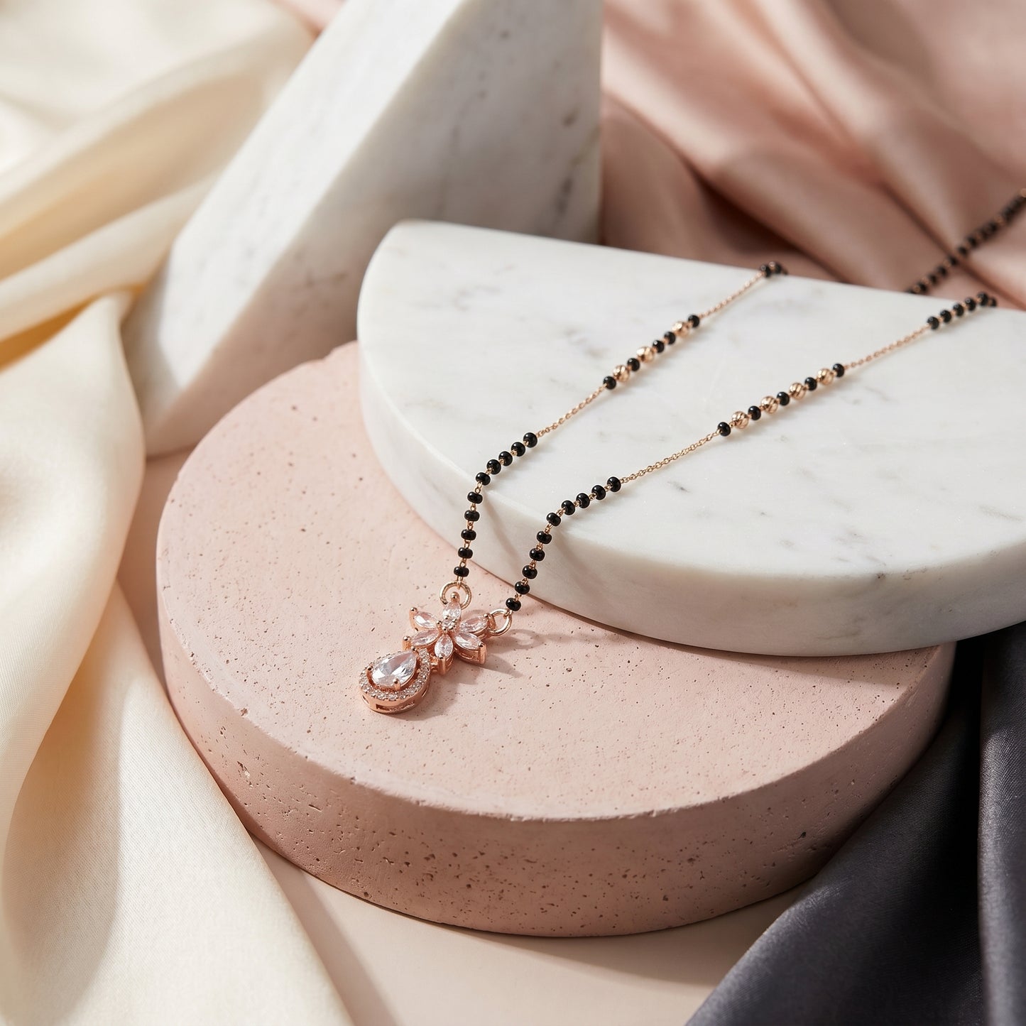 Mahira Rose Gold Plated Mangalsutra