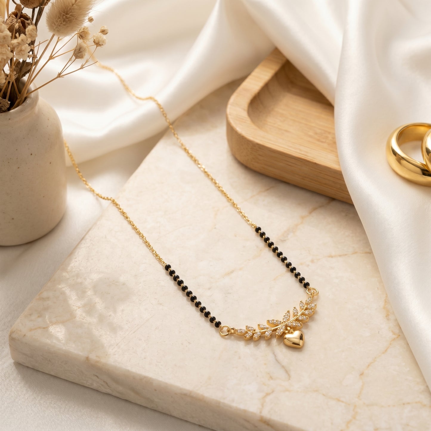 sharmila Rose Gold Plated Mangalsutra