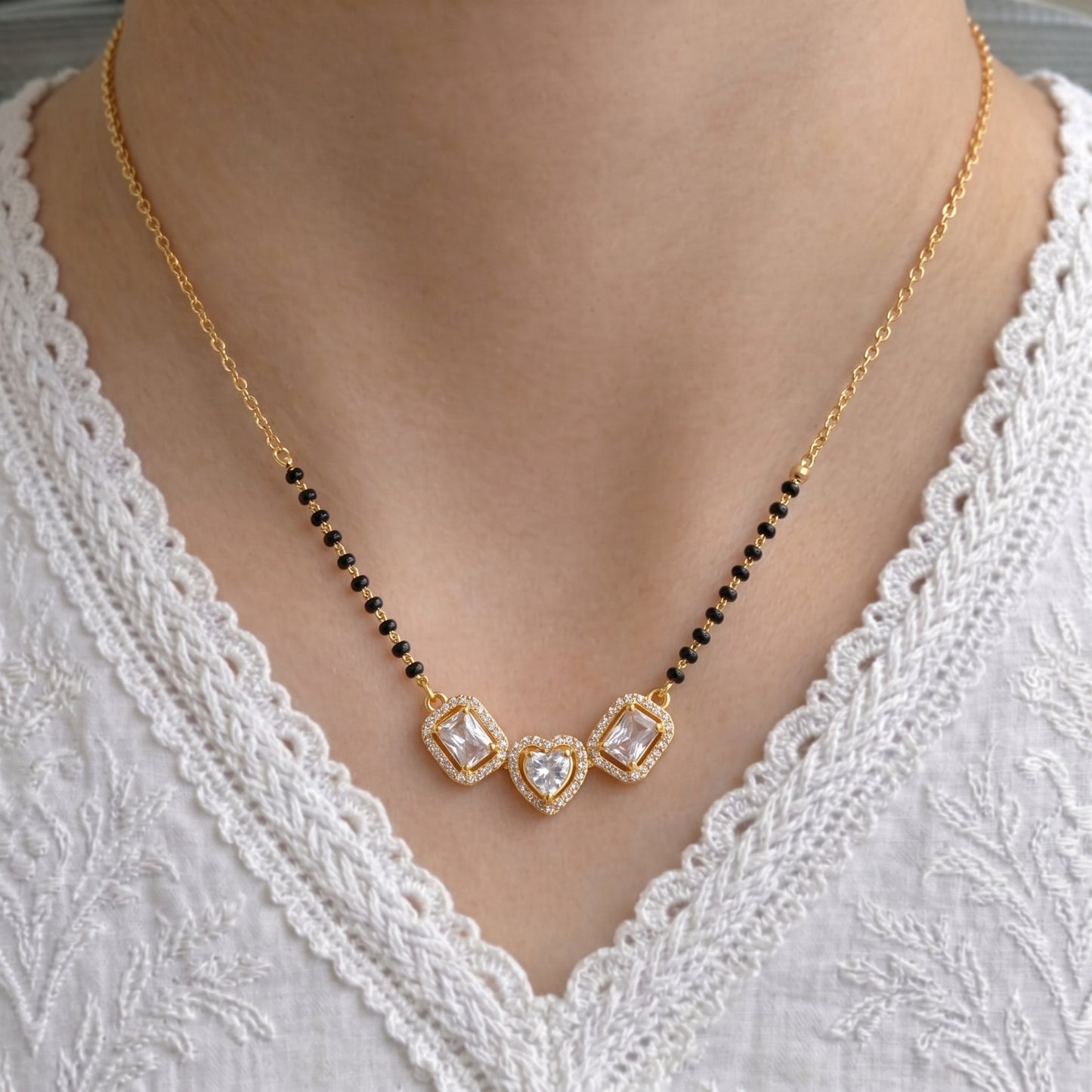 shavitri Gold Plated Mangalsutra