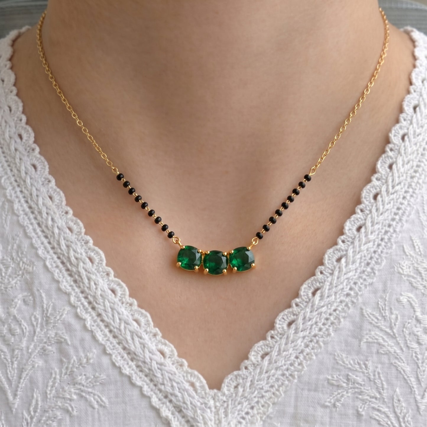 manali Gold Plated Mangalsutra