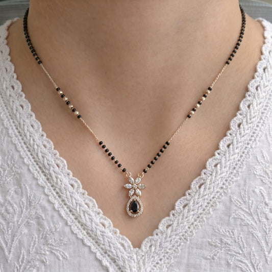 tejasvi Rose Gold Plated Mangalsutra