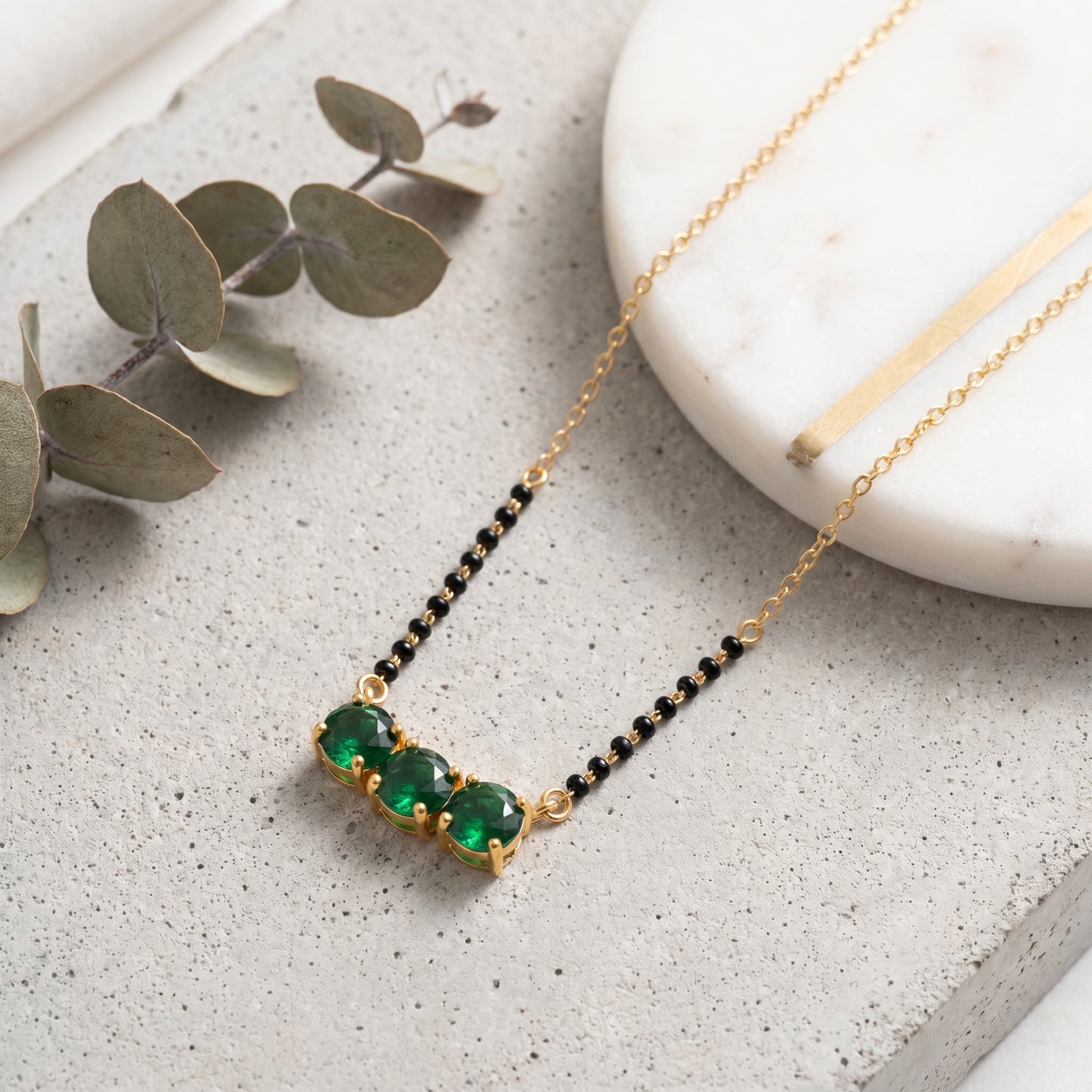 manali Gold Plated Mangalsutra