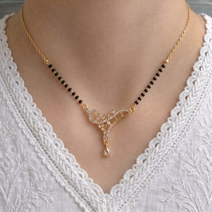 uravshi Gold Plated Mangalsutra