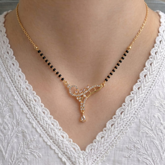 uravshi Gold Plated Mangalsutra