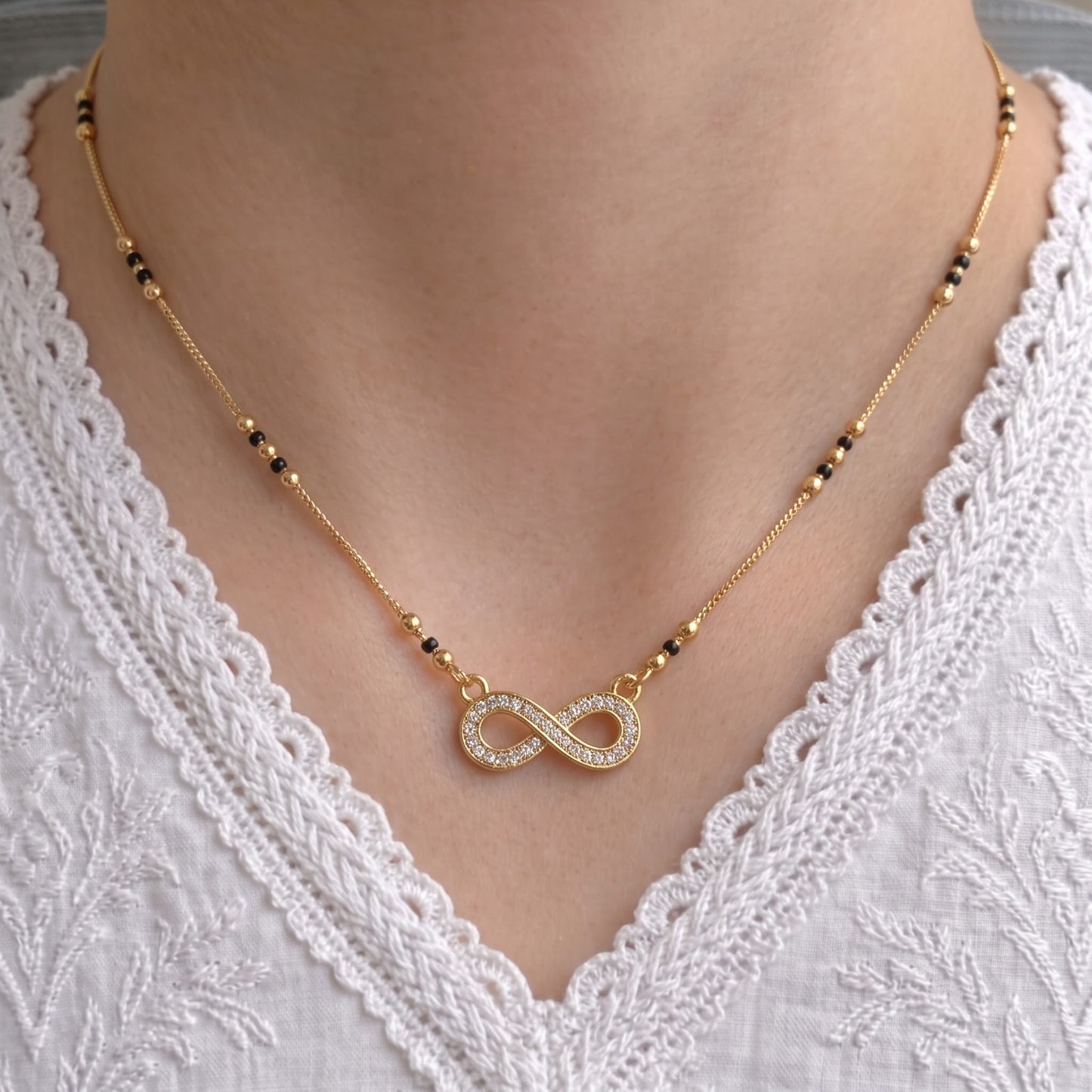 Saanjh Gold Plated Mangalsutra