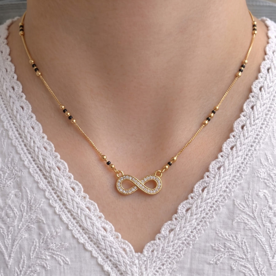 Saanjh Gold Plated Mangalsutra