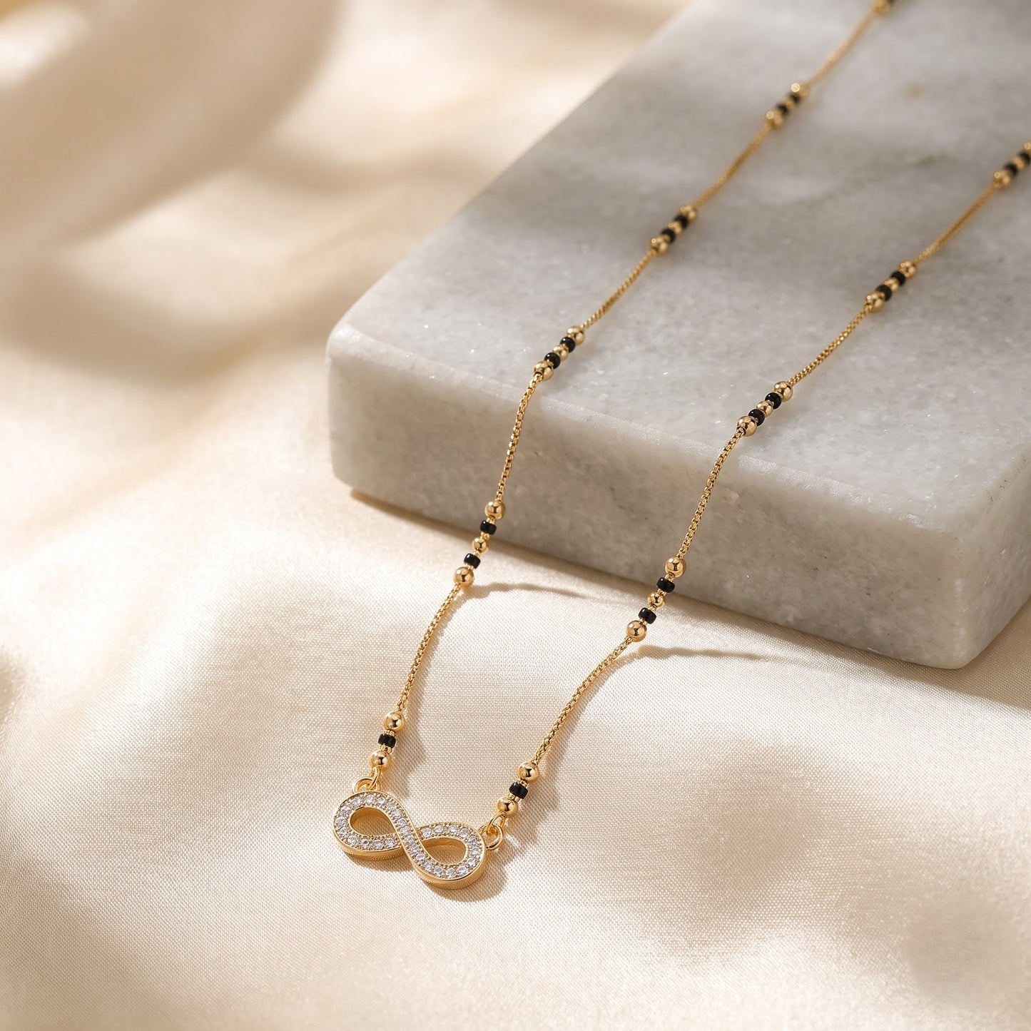 Saanjh Gold Plated Mangalsutra