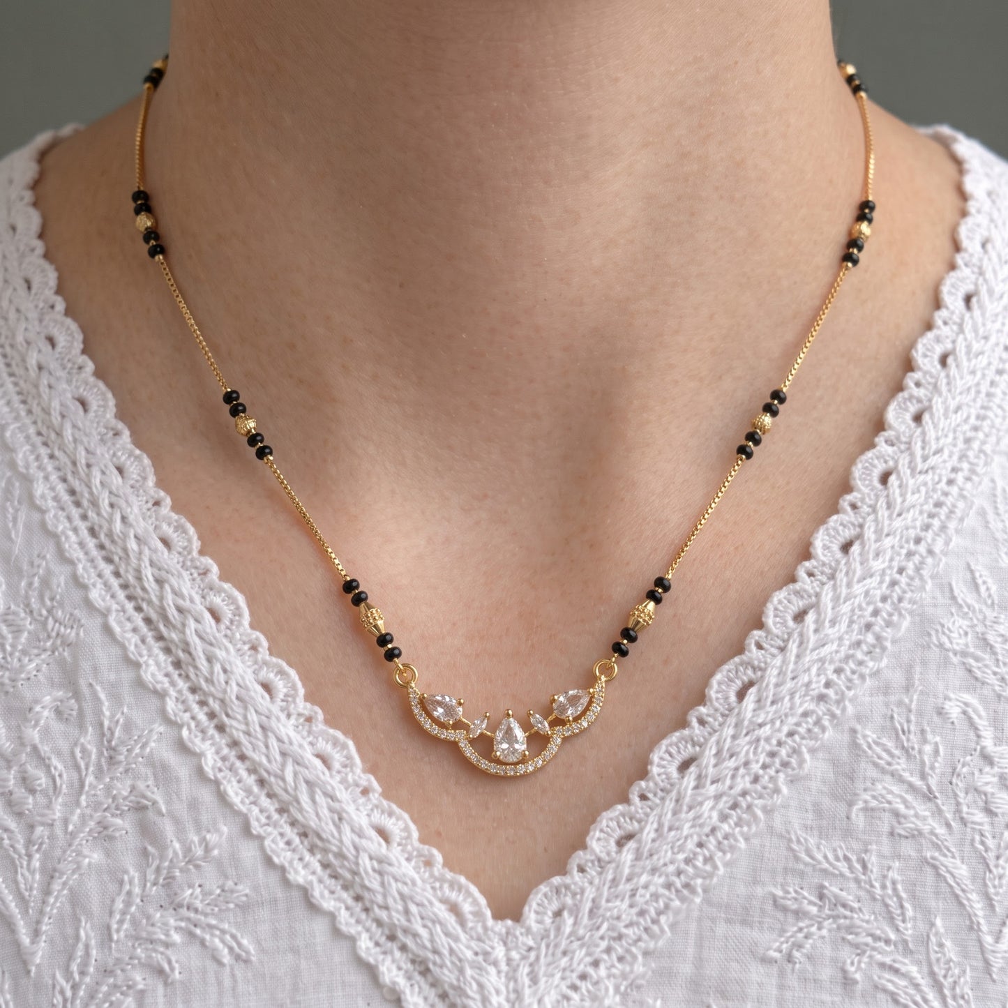 Ruvika Gold Plated Mangalsutra