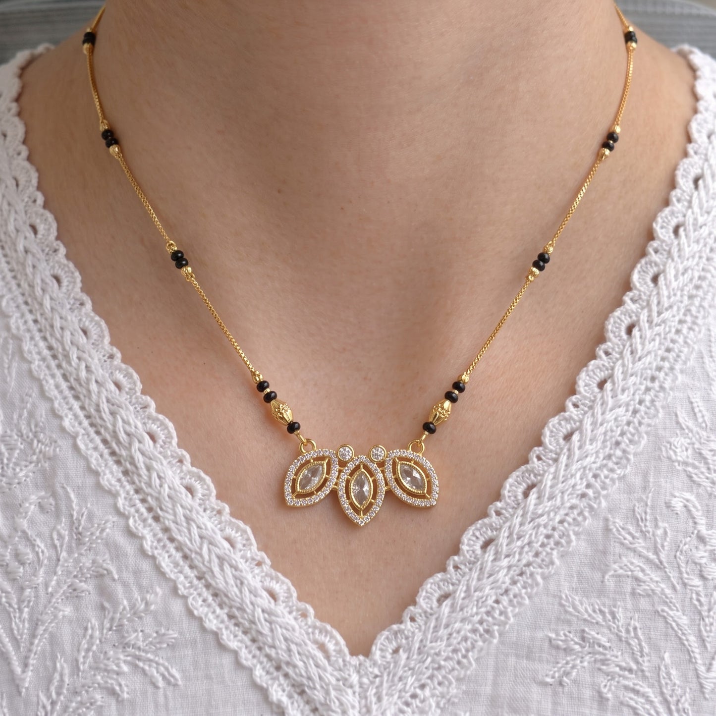 Manya Gold Plated Mangalsutra