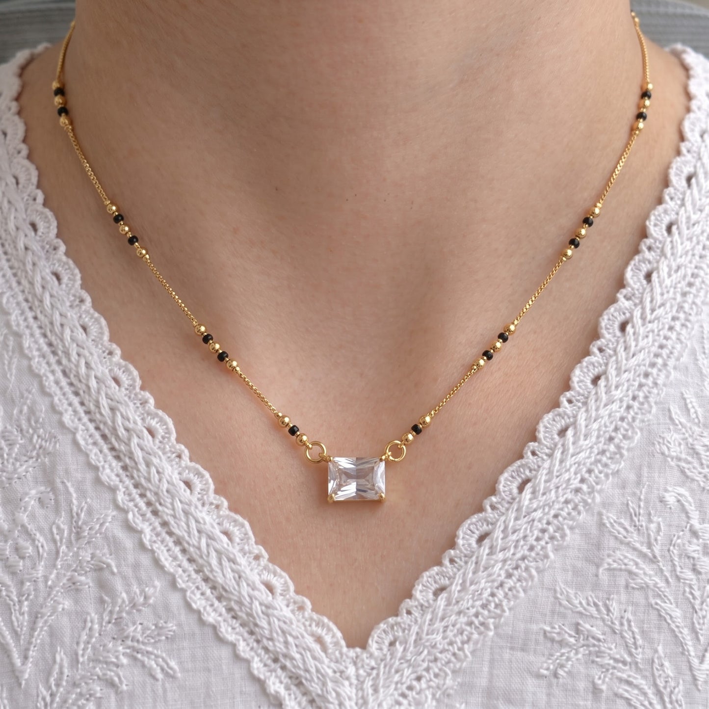 Alesha Gold Plated Mangalsutra