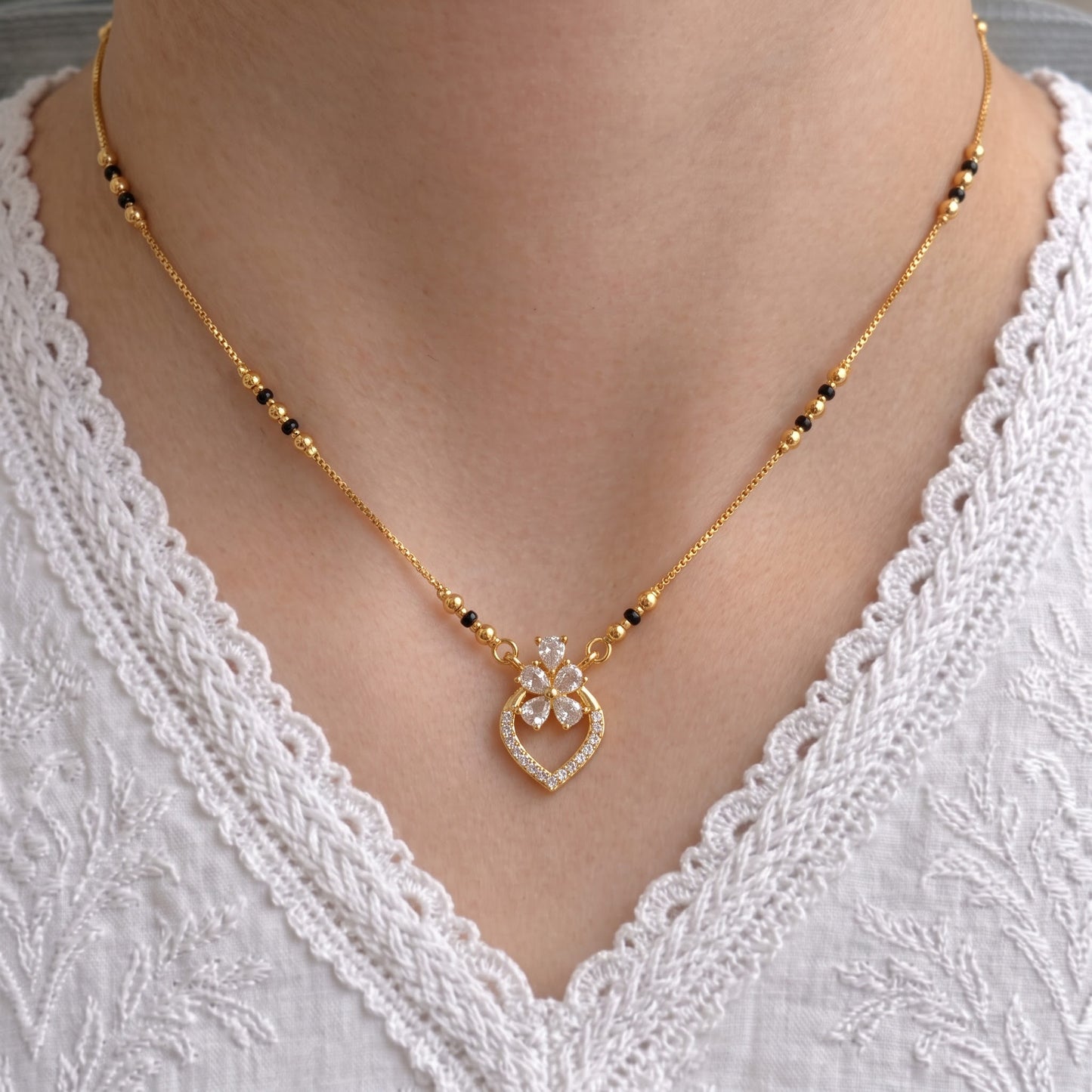 Pranavi Gold Plated Mangalsutra