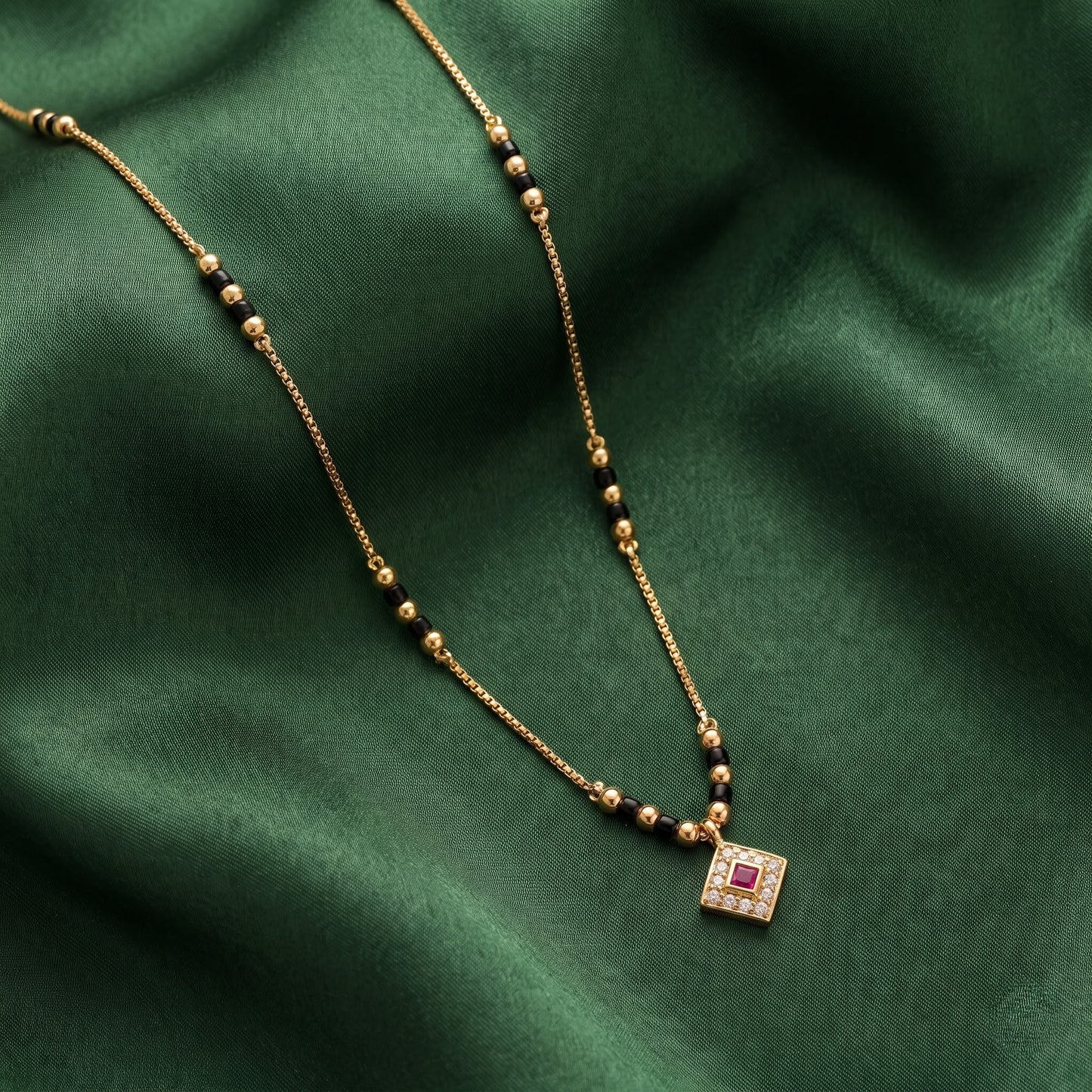 Aroshika Gold Plated Mangalsutra