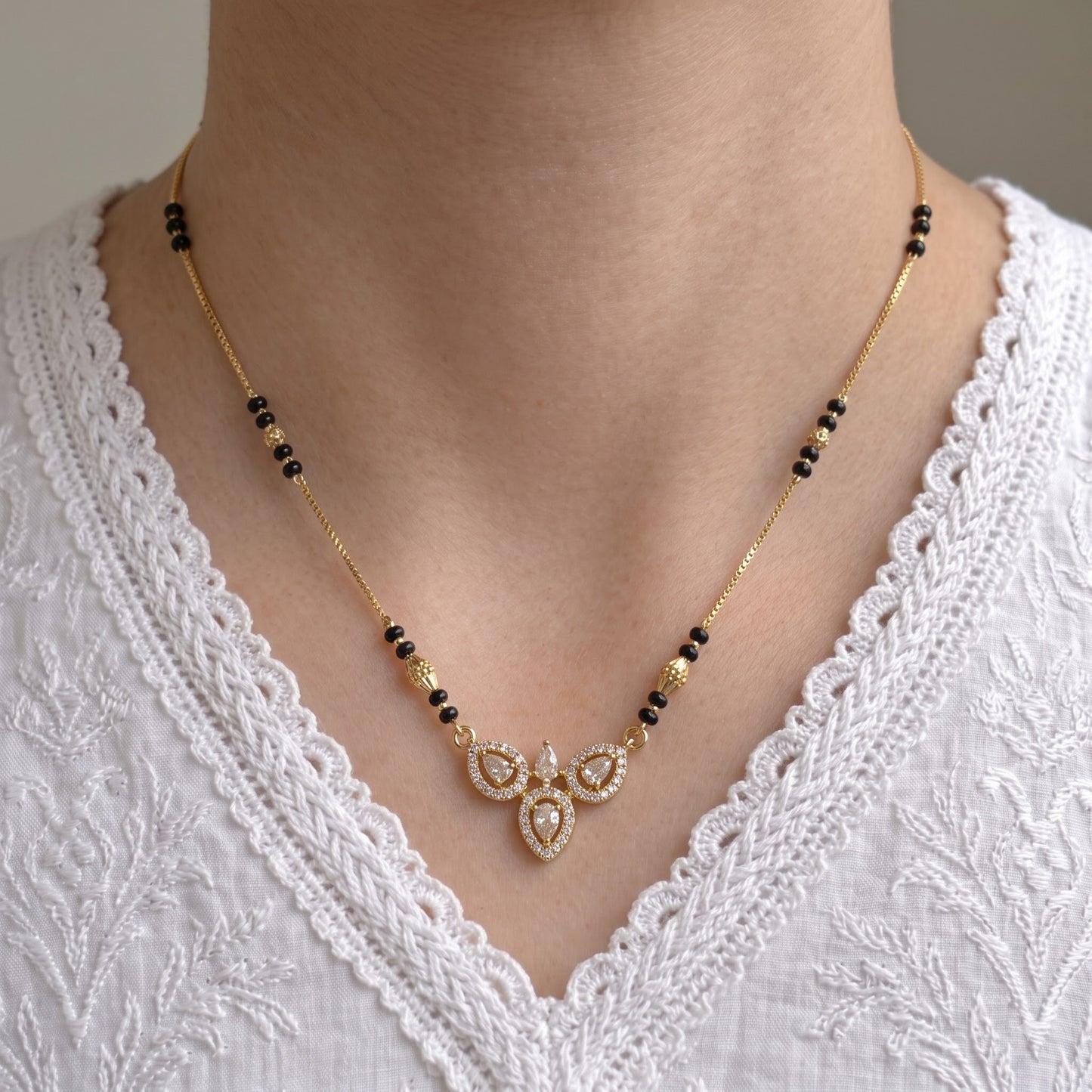 Kavisha Gold Plated Mangalsutra