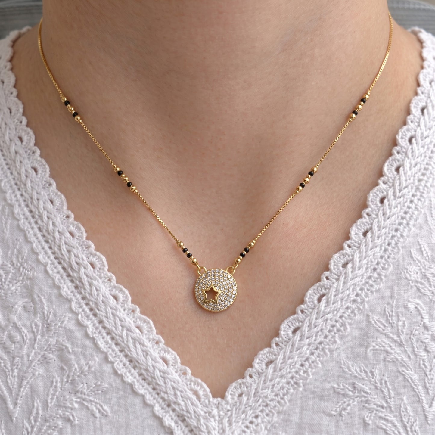 Rishita Gold Plated Mangalsutra