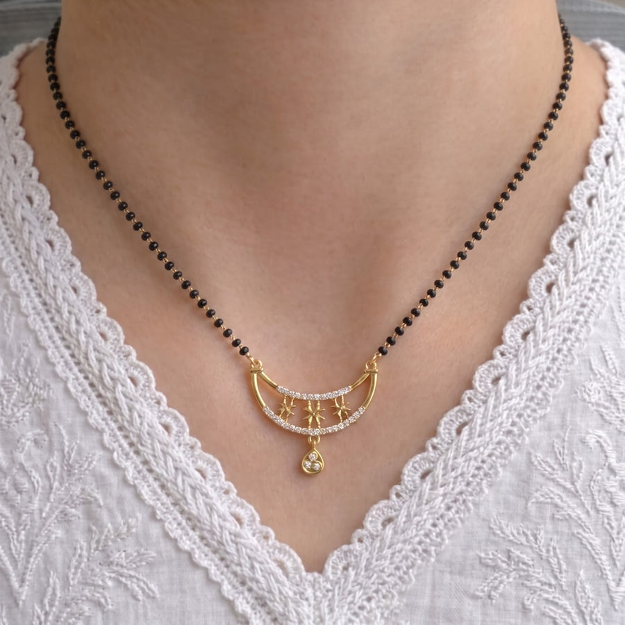 Charushila Gold Plated Mangalsutra