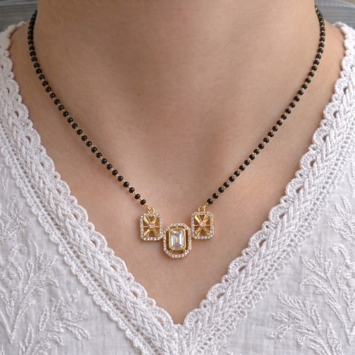 Eshvika Gold Plated Mangalsutra
