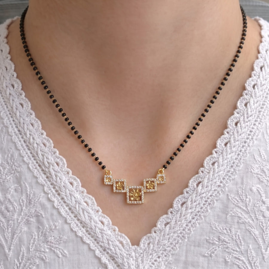 Ishvika Gold Plated Mangalsutra