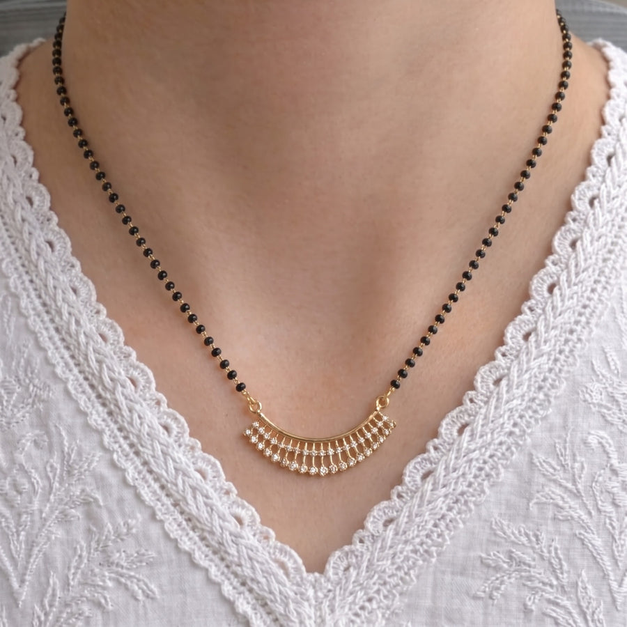 Janisha Gold Plated Mangalsutra