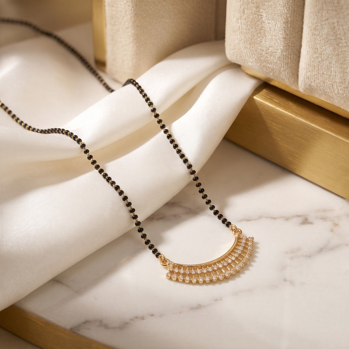 Janisha Gold Plated Mangalsutra