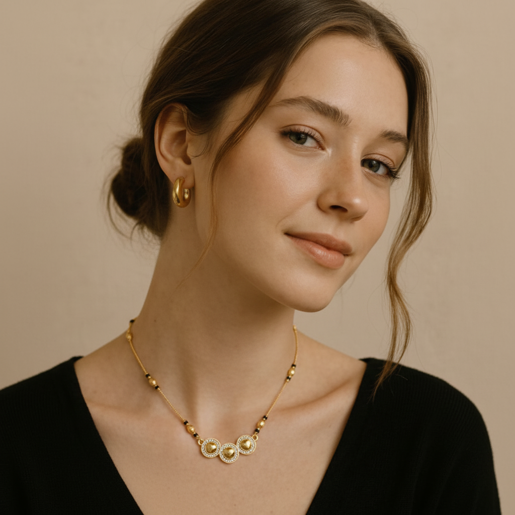 Kairavi Gold Plated Mangalsutra