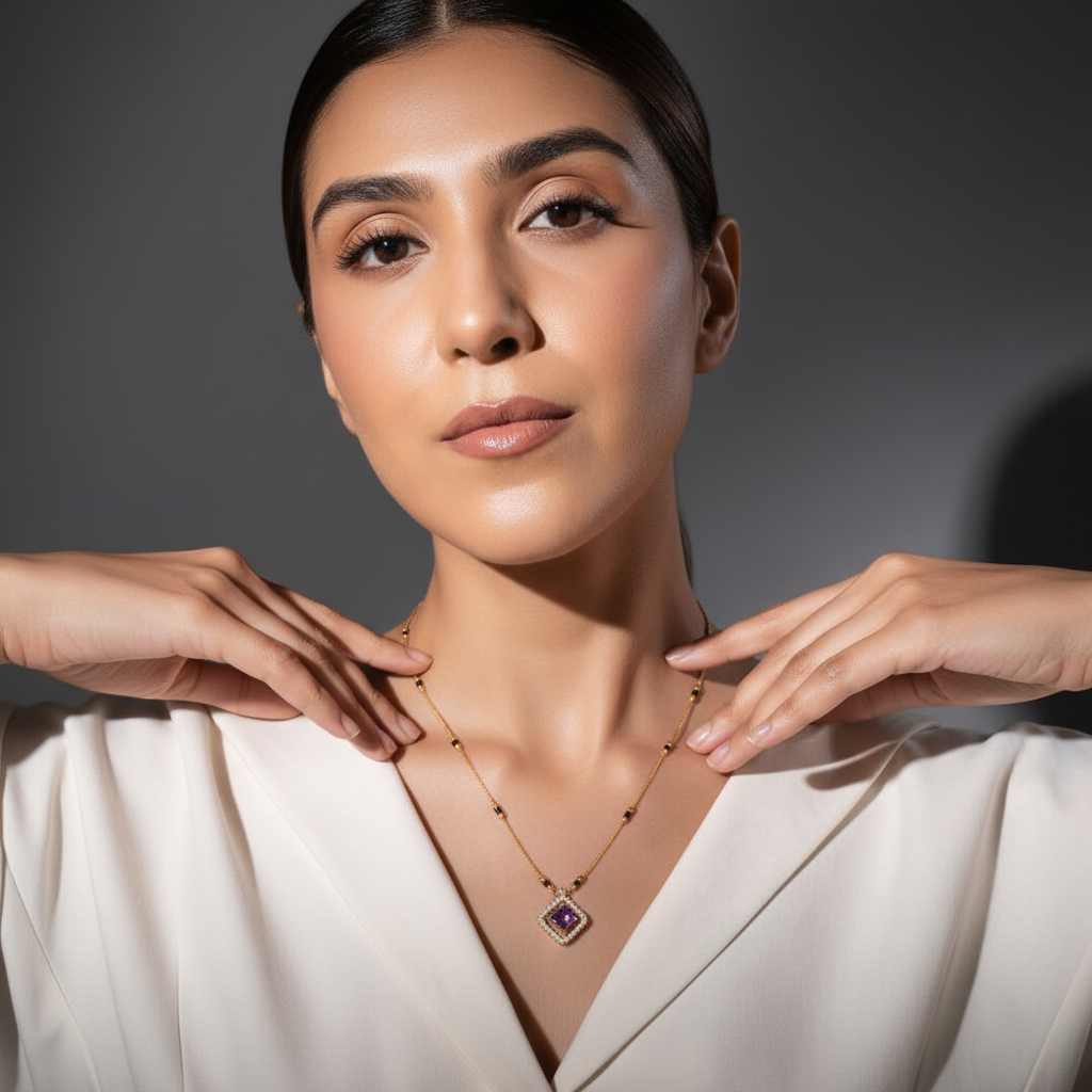 Kamya Gold Plated Mangalsutra