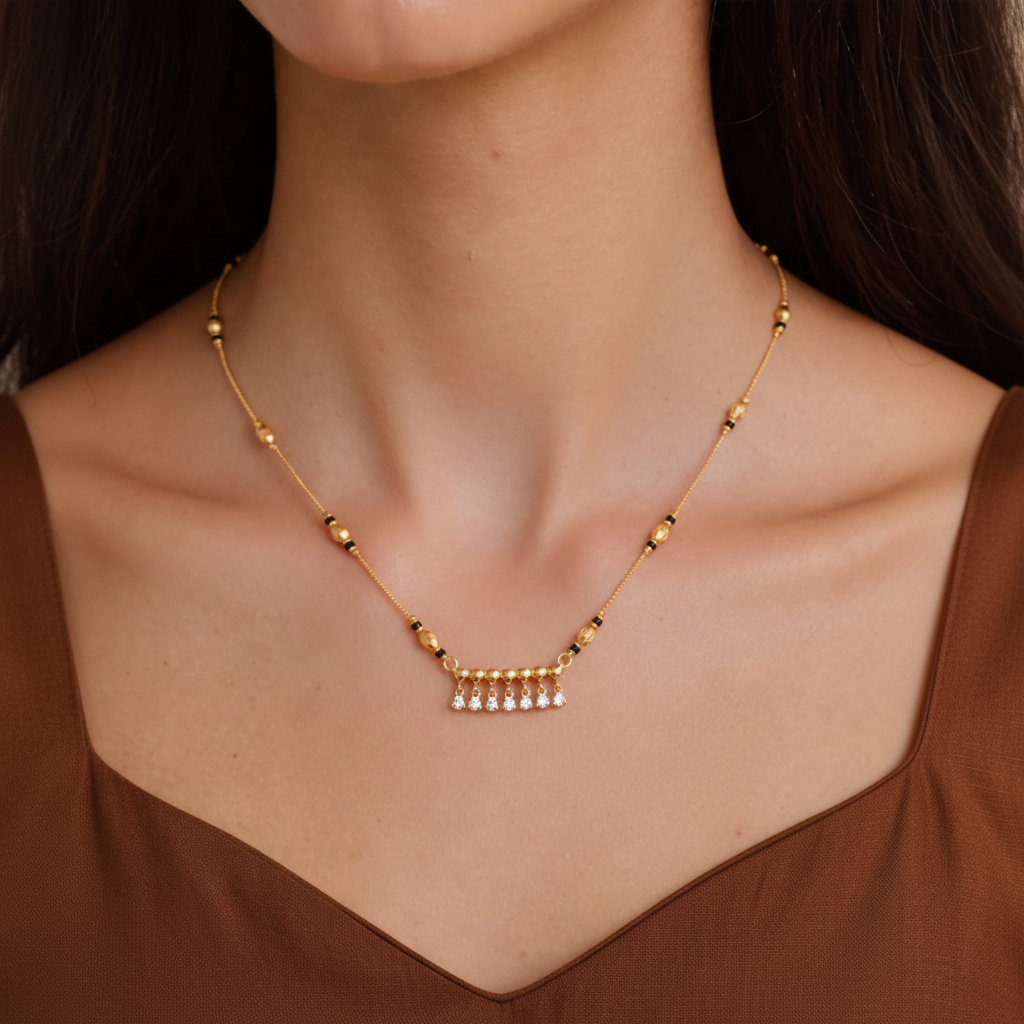 Chhavi Gold Plated Mangalsutra