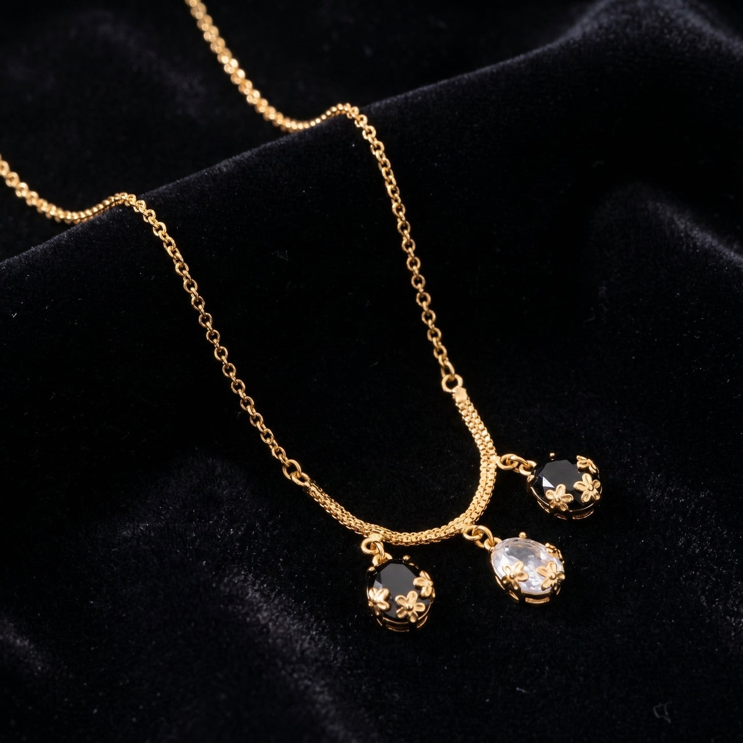 Noira Floral Charm Necklace