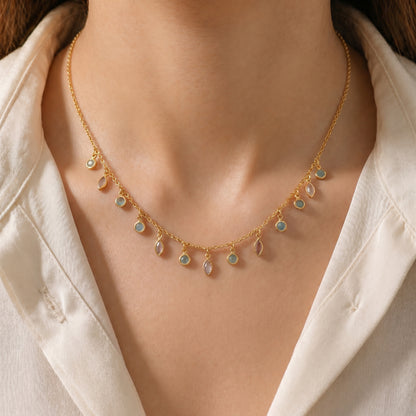 Sereia Pastel Drop Necklace
