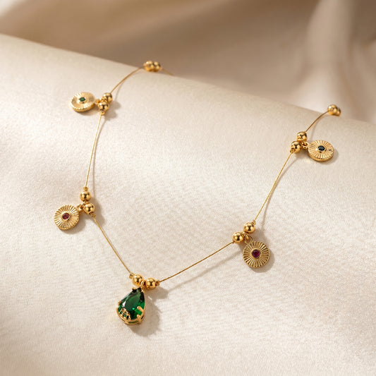 Emerald Aura Necklace