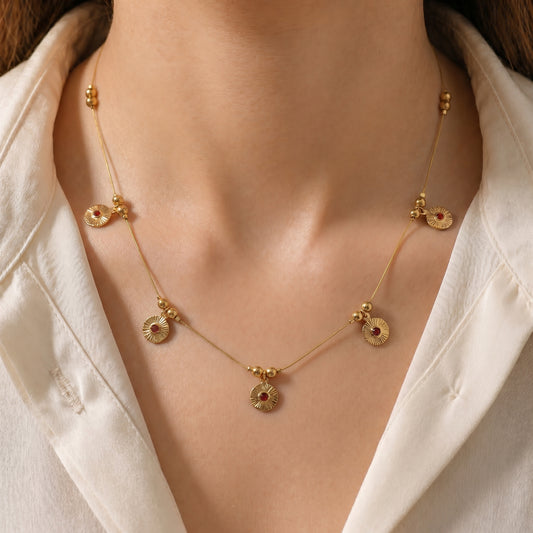 Solara Ruby Necklace