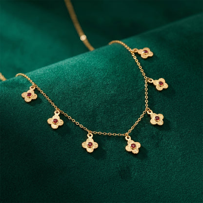Crimson Bloom Necklace