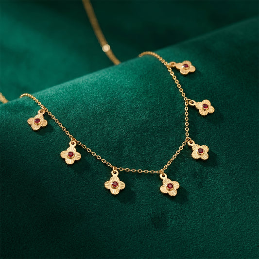 Crimson Bloom Necklace