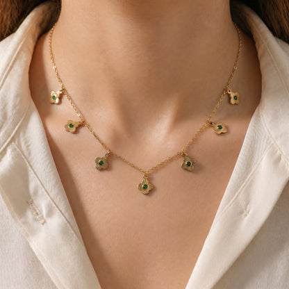 Blooming Emerald Necklace