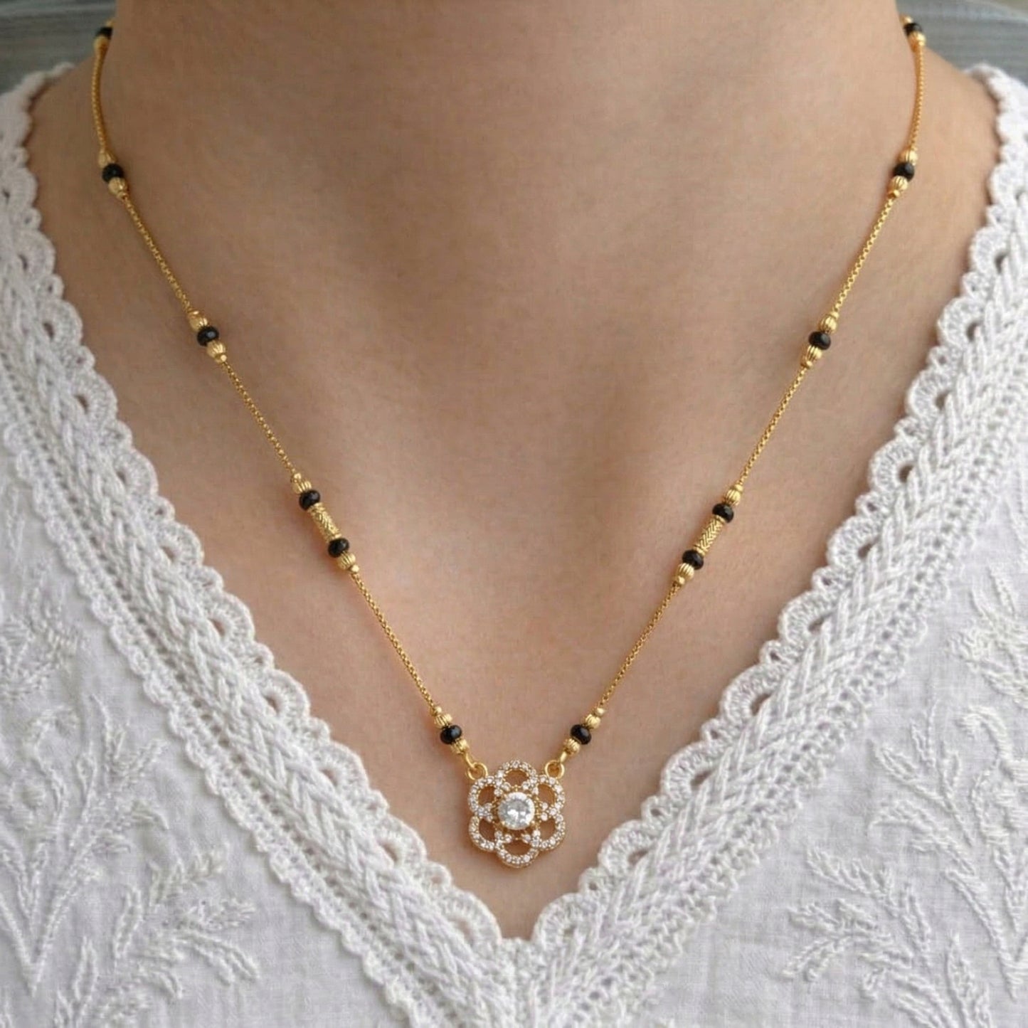Aarika Gold Plated Mangalsutra