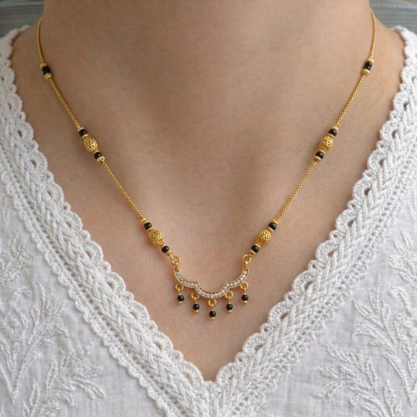 Aashvi Gold Plated Mangalsutra