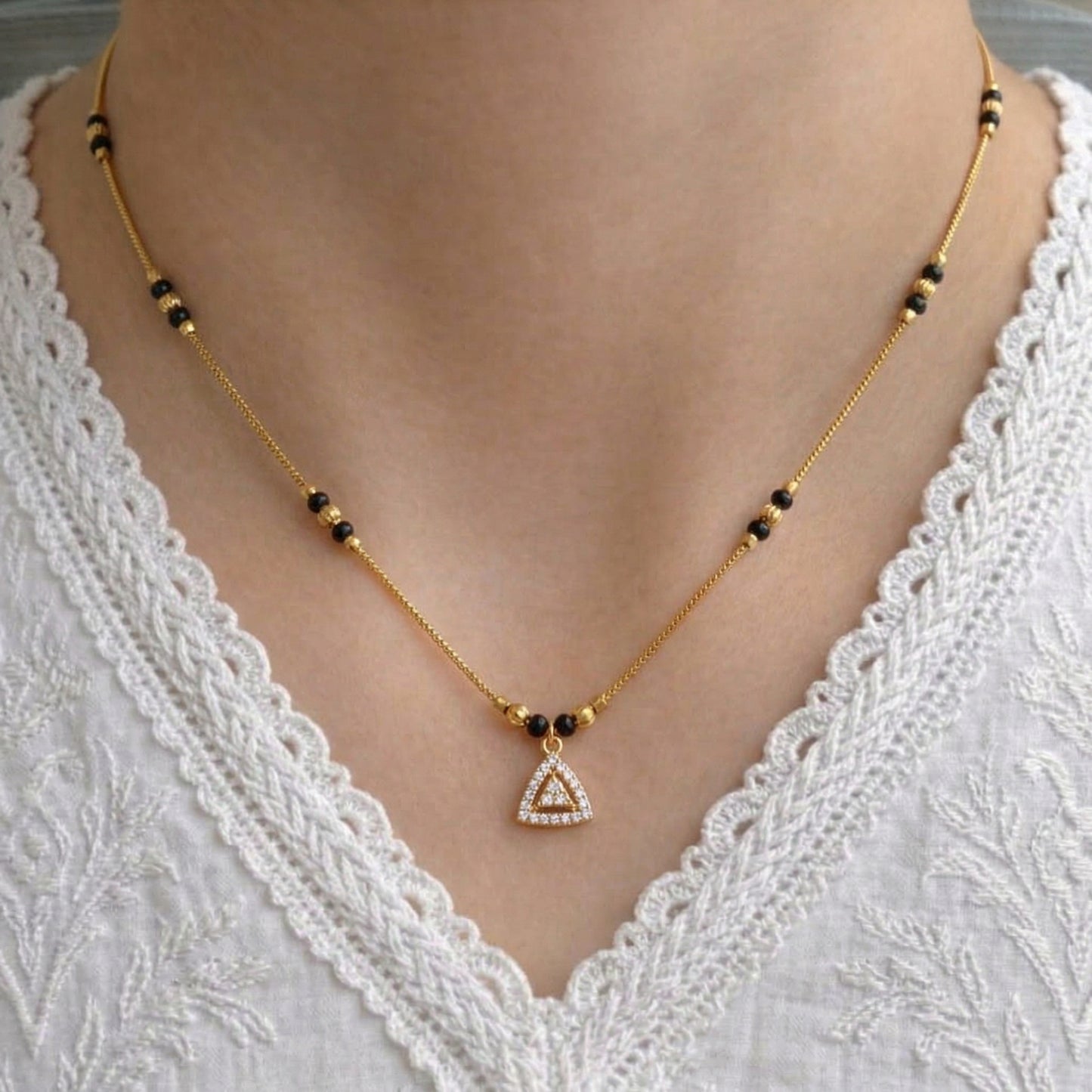 Palak Gold Plated Mangalsutra