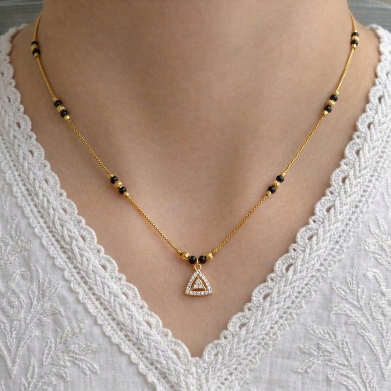 Palak Gold Plated Mangalsutra