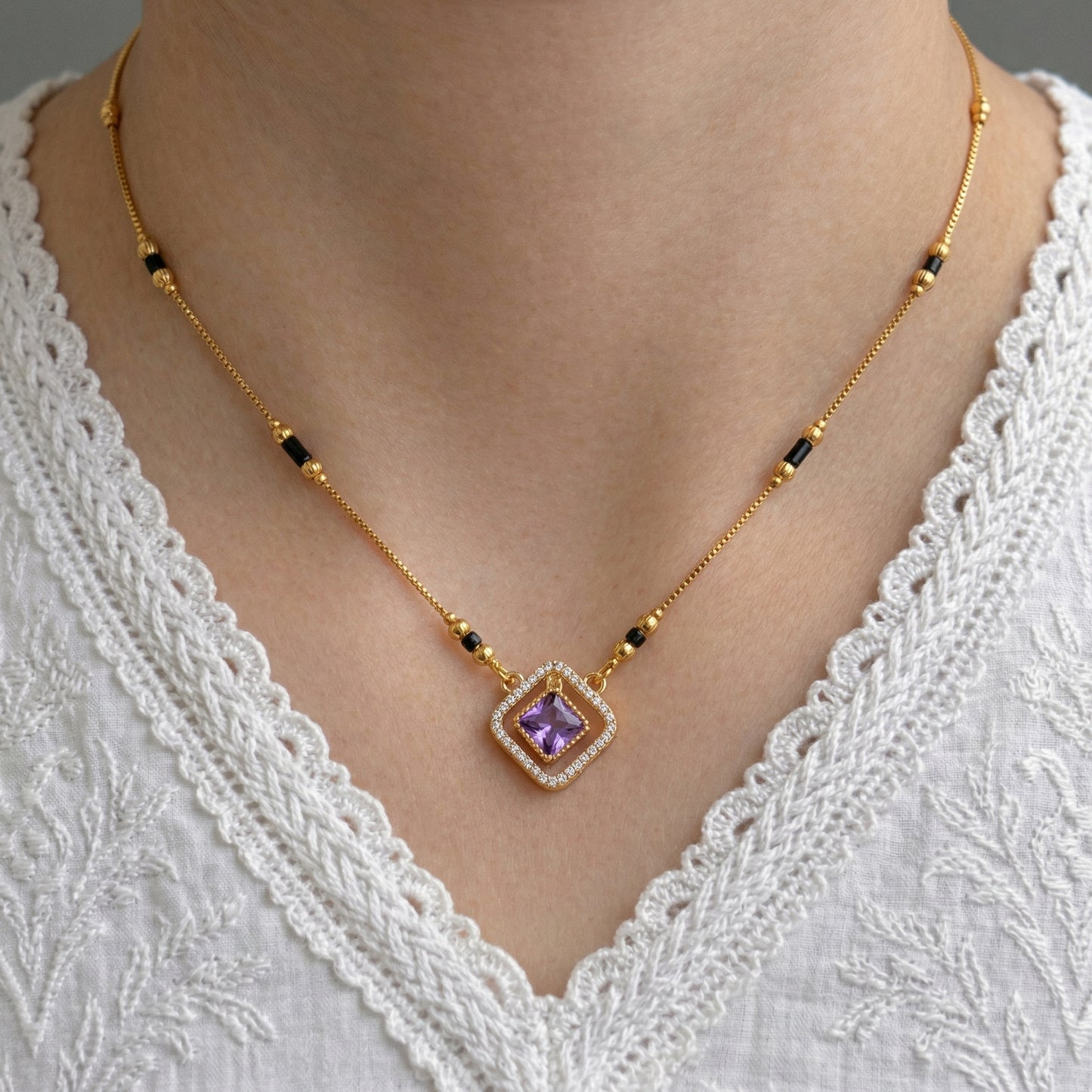 Kamya Gold Plated Mangalsutra