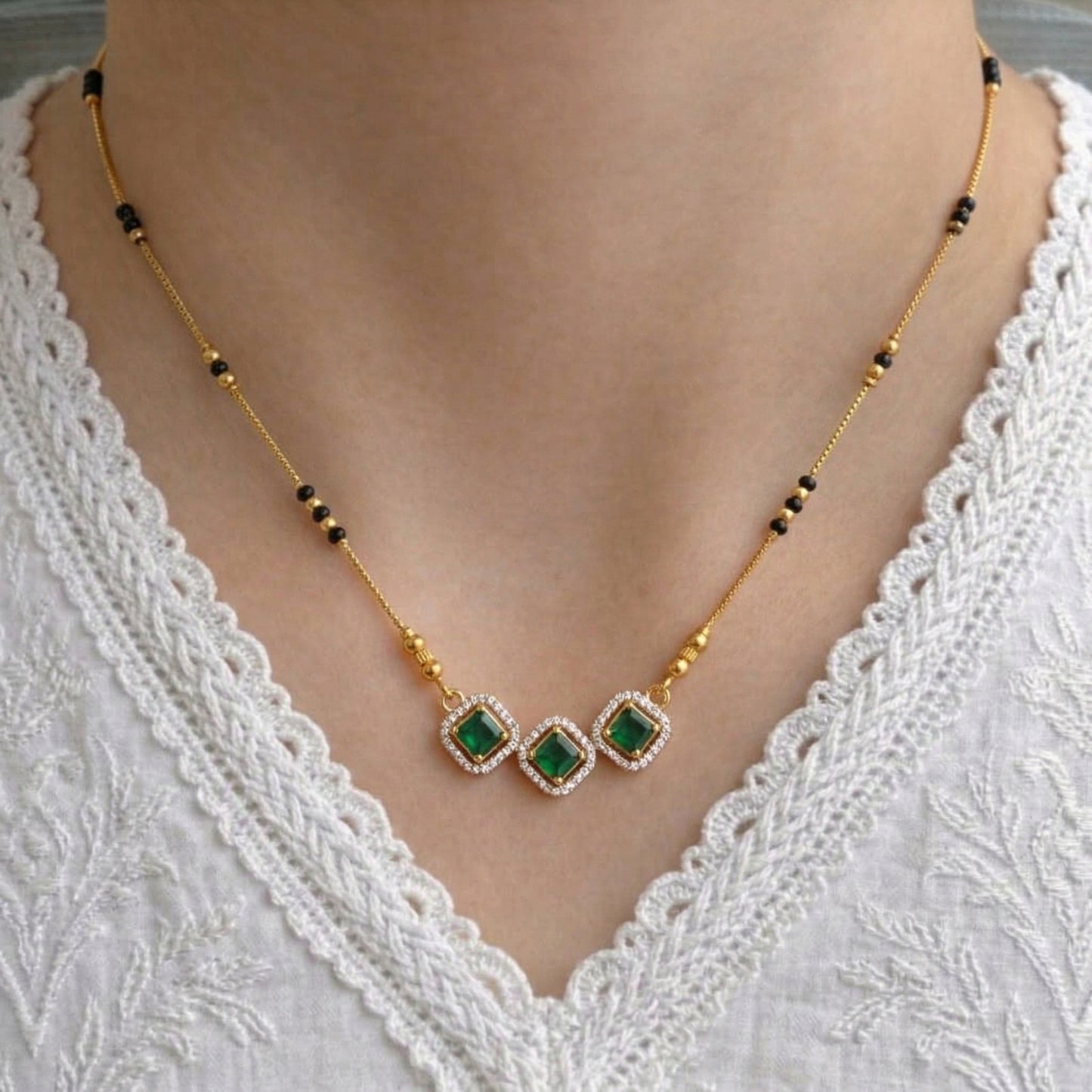 Anshika Gold Plated Mangalsutra