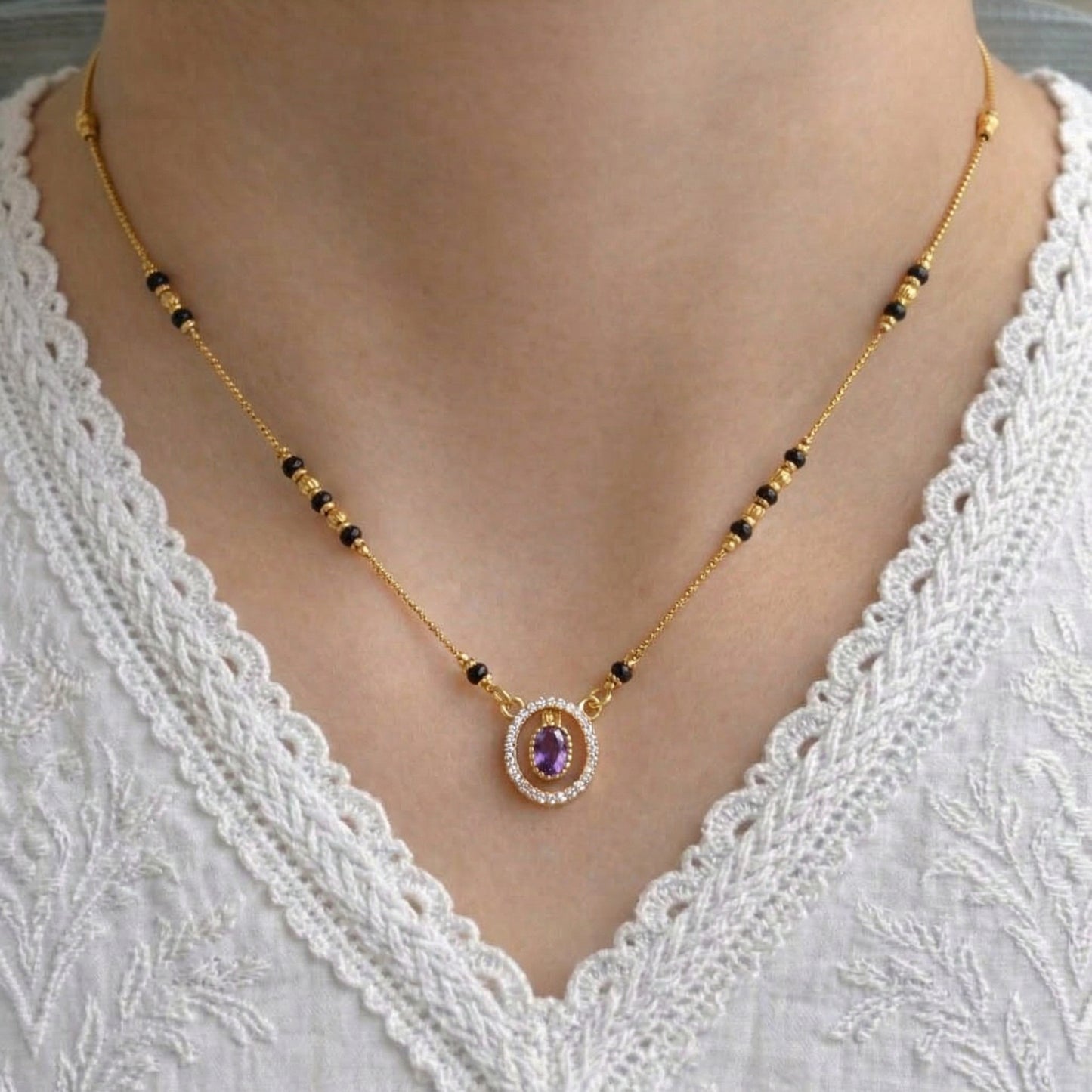 Sumedha Gold Plated Mangalsutra