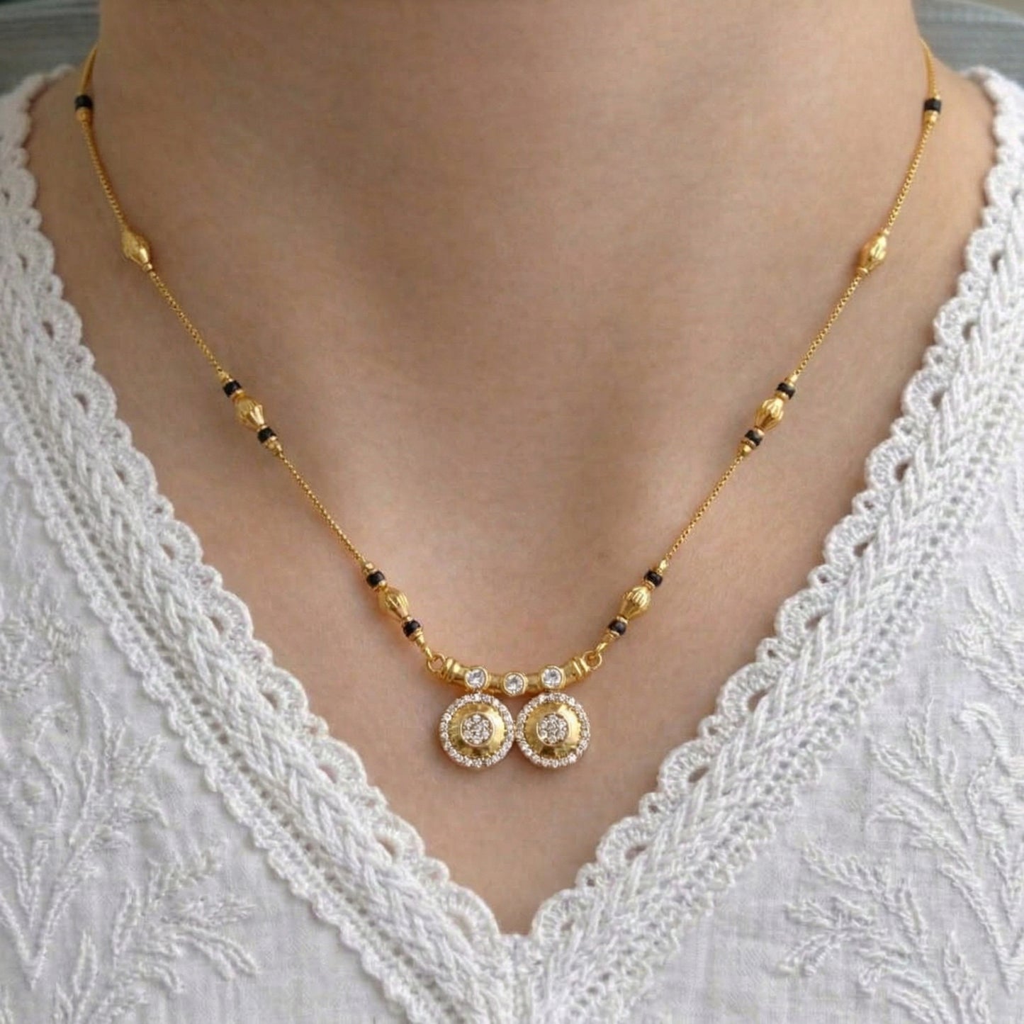 Saumya Gold Plated Mangalsutra